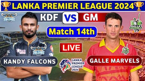 Kandy Falcons vs Galle Marvels LPL T20 14th Match Today .